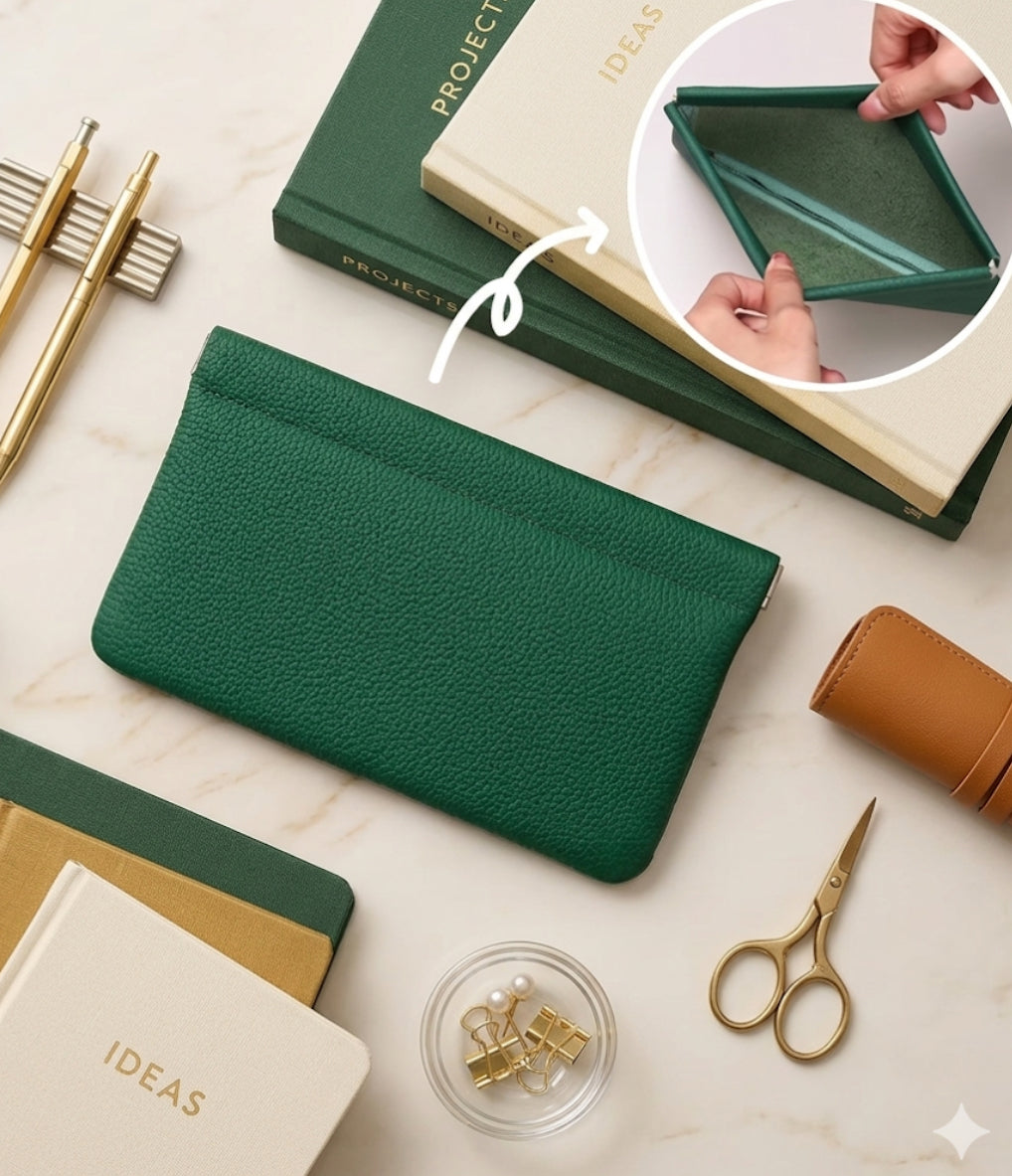 ✨ Elite Magnetic Pouch — Premium Vegan Leather Pen Case