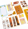 Amber Aura Bookish Bundle – Orange Aesthetic Stationery & Reading Accessories