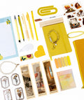 Golden Muse Bookish Bundle – Updated Yellow Aesthetic Stationery & Reading Accessories