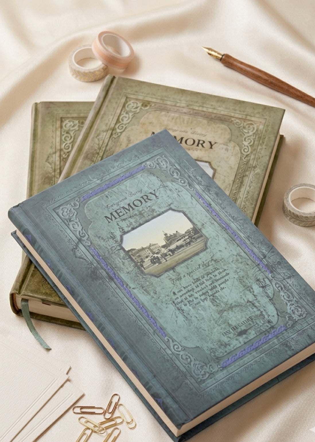 ✨ Vintage “Memory” A5 Journal — Retro Hardcover Notebook
