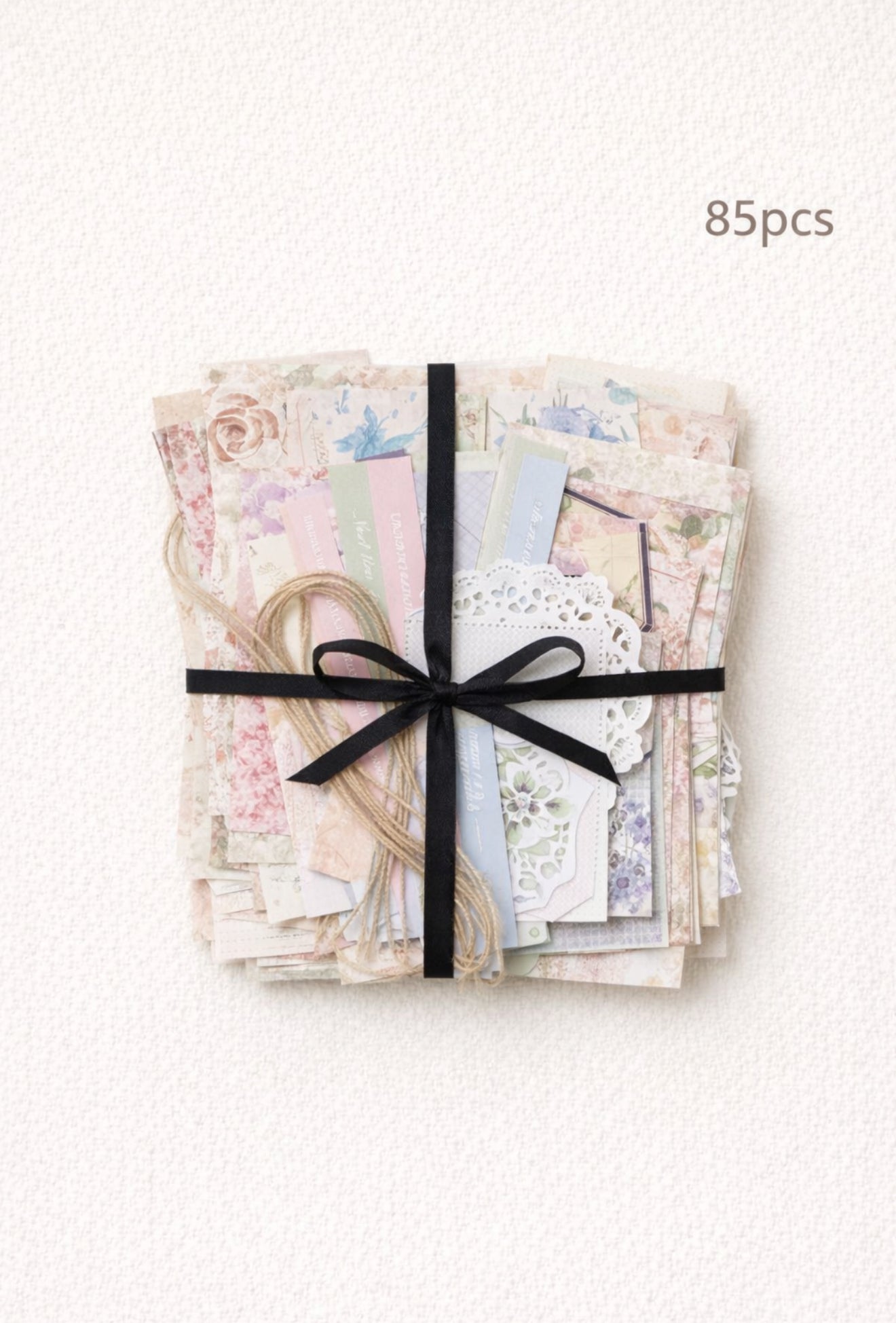 ✨ Vintage Ephemera Set — Scrapbook & Journaling Pack (85 Pieces)
