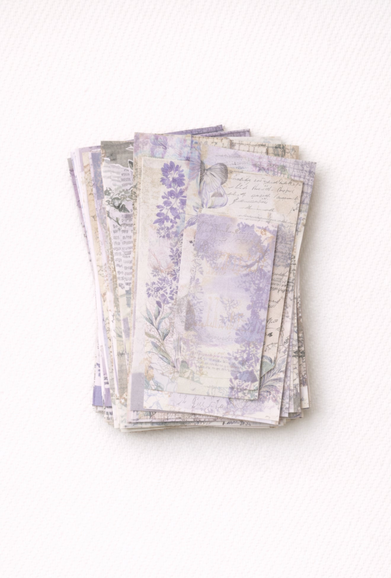 ✨ Botanical Ephemera Set — Vintage Scrapbook Papers (100 Pieces)