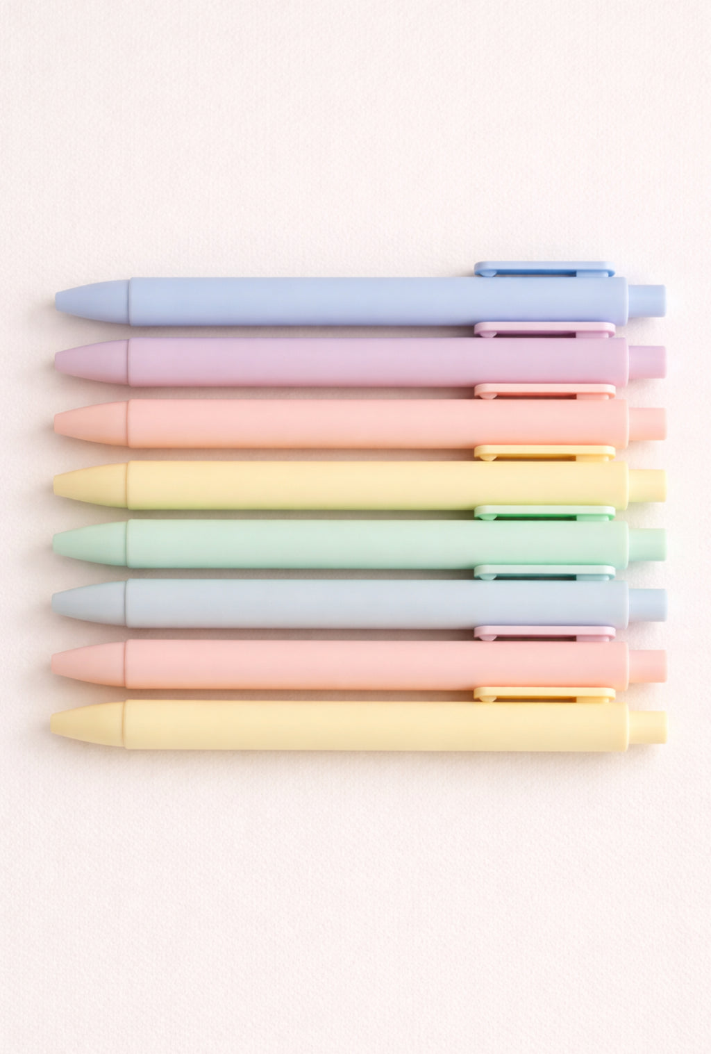 ✨ Pastel Aesthetic Gel Pens — Black Ink Study Pen Set (6-Pack)