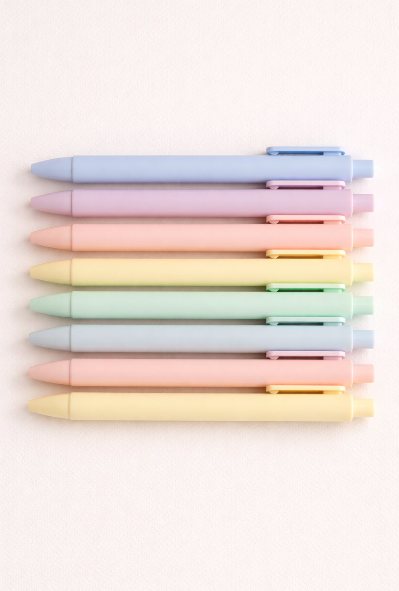 ✨ Pastel Aesthetic Gel Pens — Black Ink Study Pen Set (6-Pack)