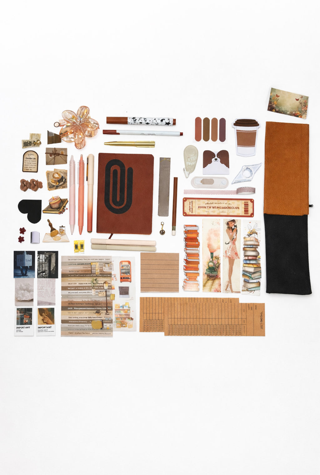 🟤 NEW Mocha Serenity — Brown Aesthetic Bookish Bundle