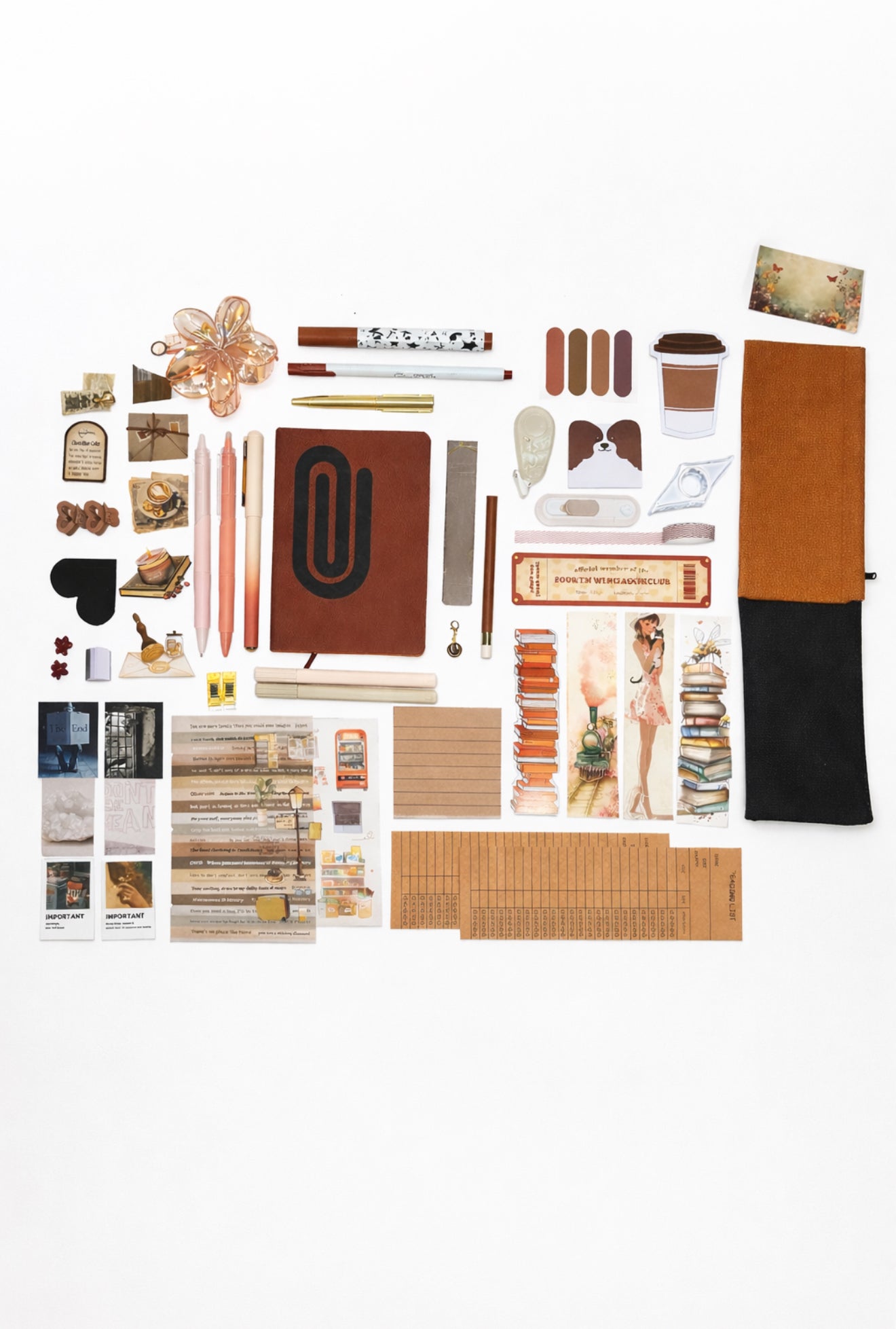 🟤 NEW Mocha Serenity — Brown Aesthetic Bookish Bundle