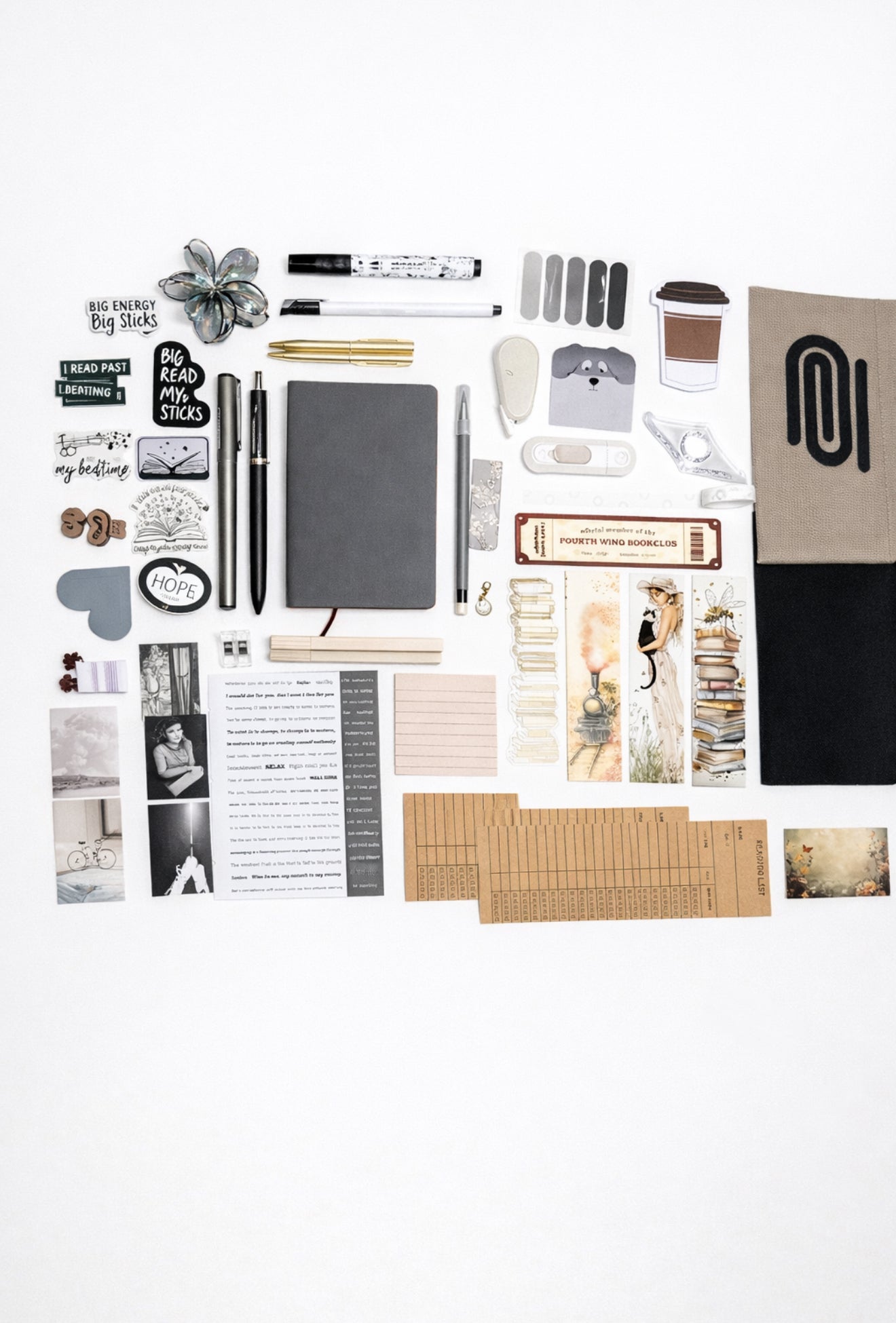 🩶 NEW Grey Muse — Grey Aesthetic Bookish Bundle