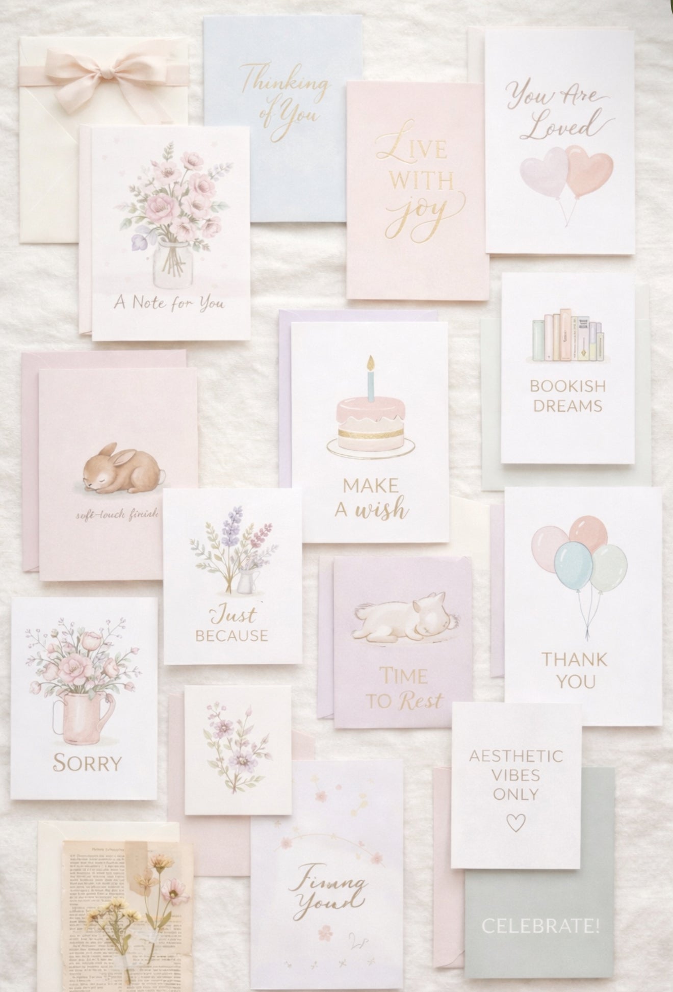 ✨ Handwritten Aesthetic Greeting Card — Personalized Note Card