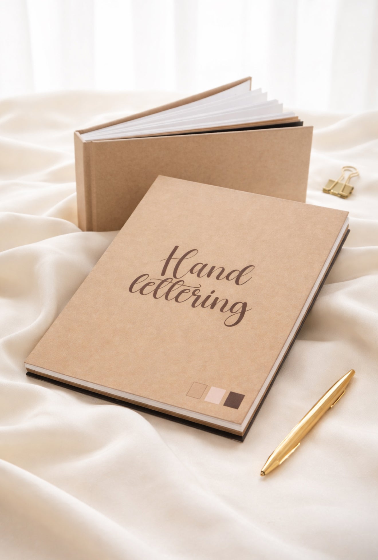 Kraft Hand Lettering Notebook – Aesthetic & Cozy Stationery