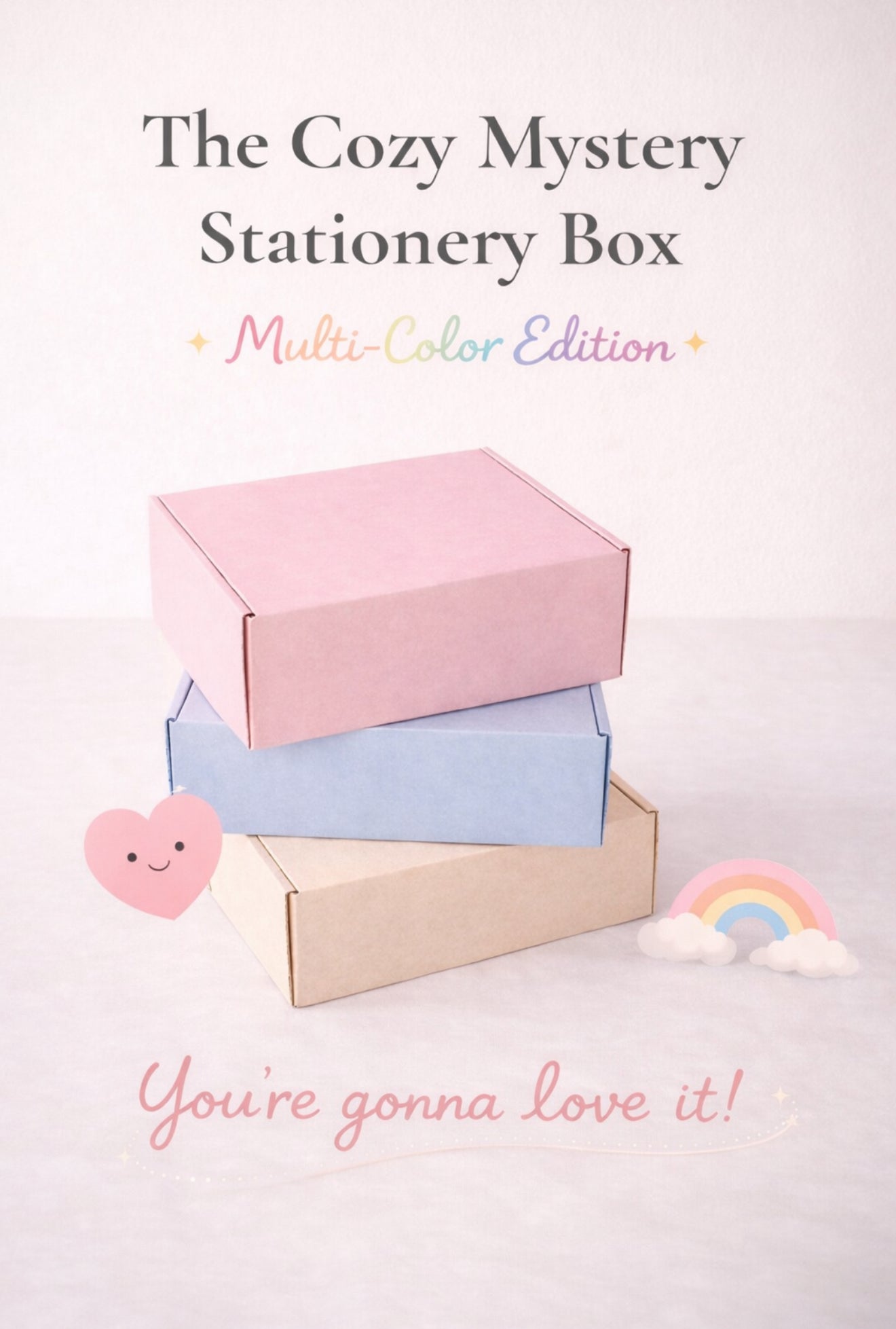 ✨ Color Mix Cozy Stationery Box — 30 Surprise Items