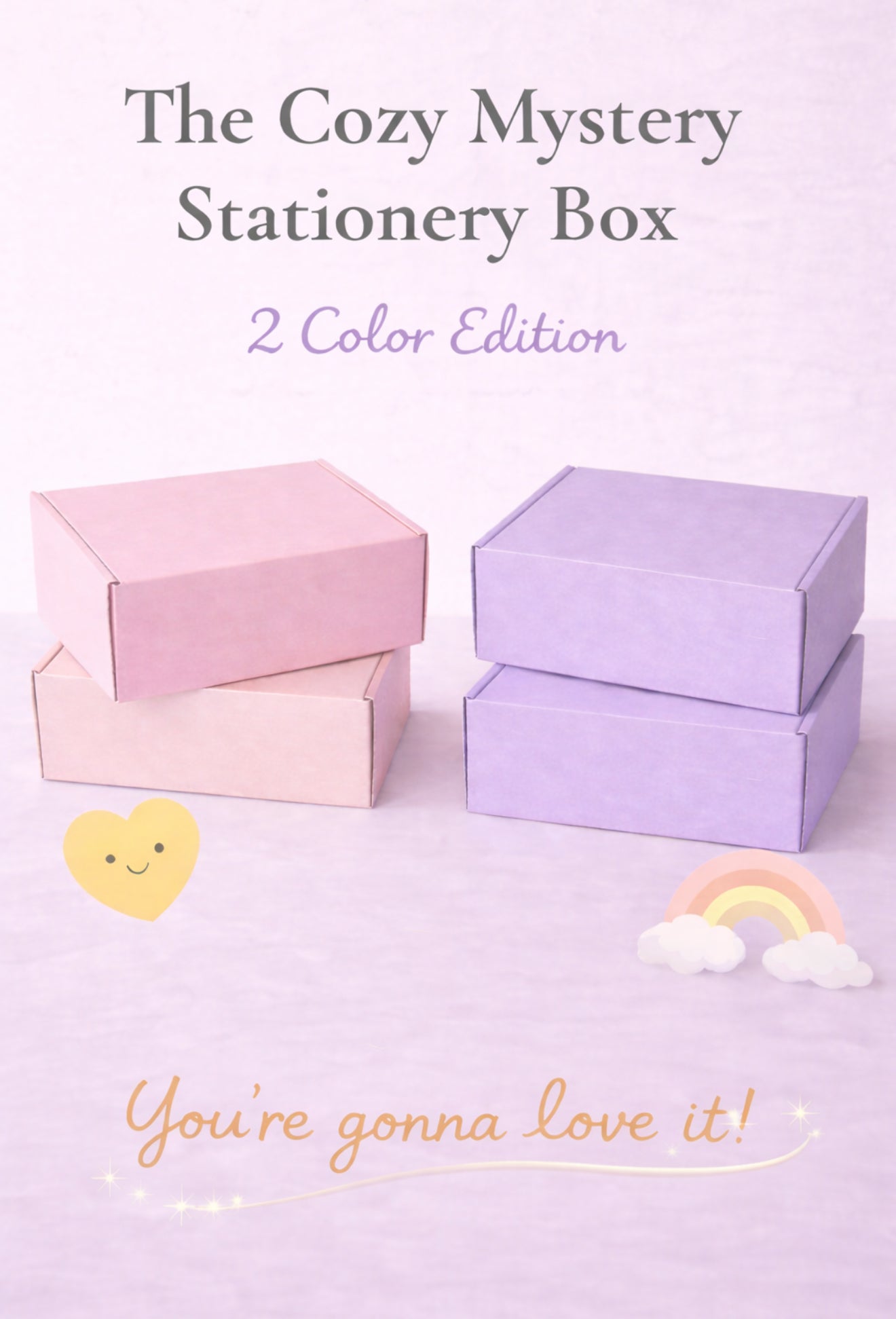 ✨ Cozy Mystery Stationery Box — 50 + Surprise Aesthetic Items