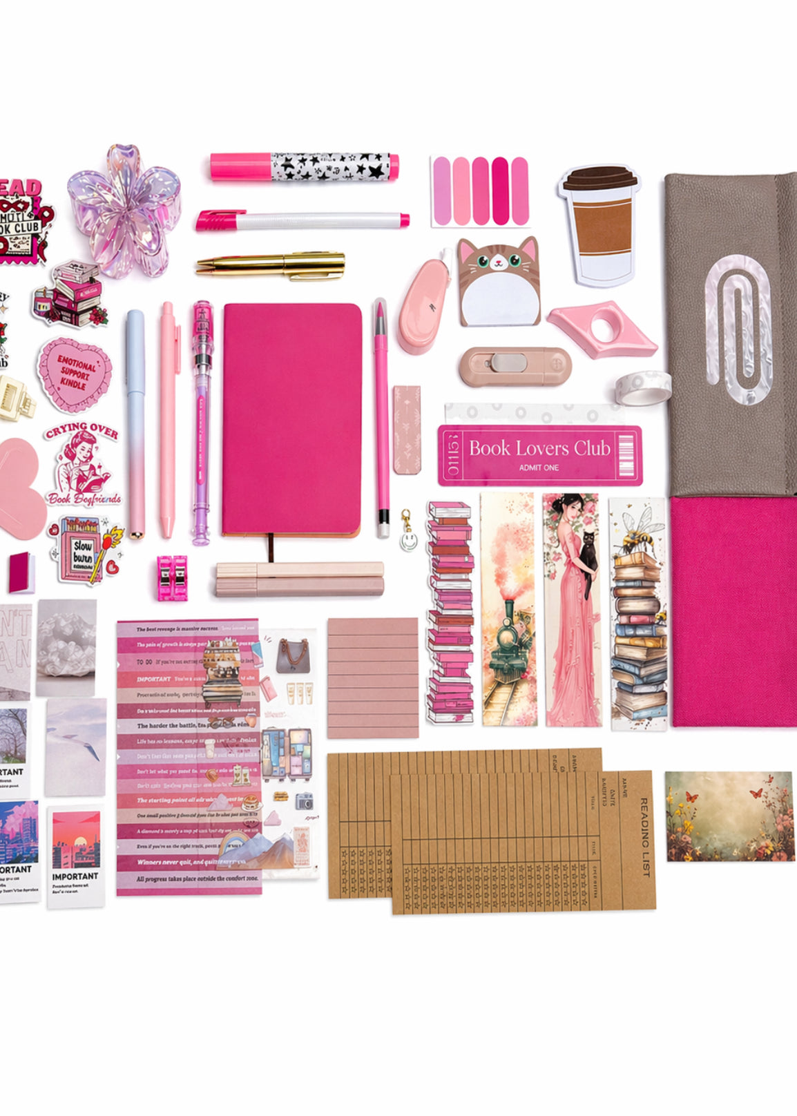 ✨ NEW 💗 Hot Pink Muse — Pink Aesthetic Bookish Bundle