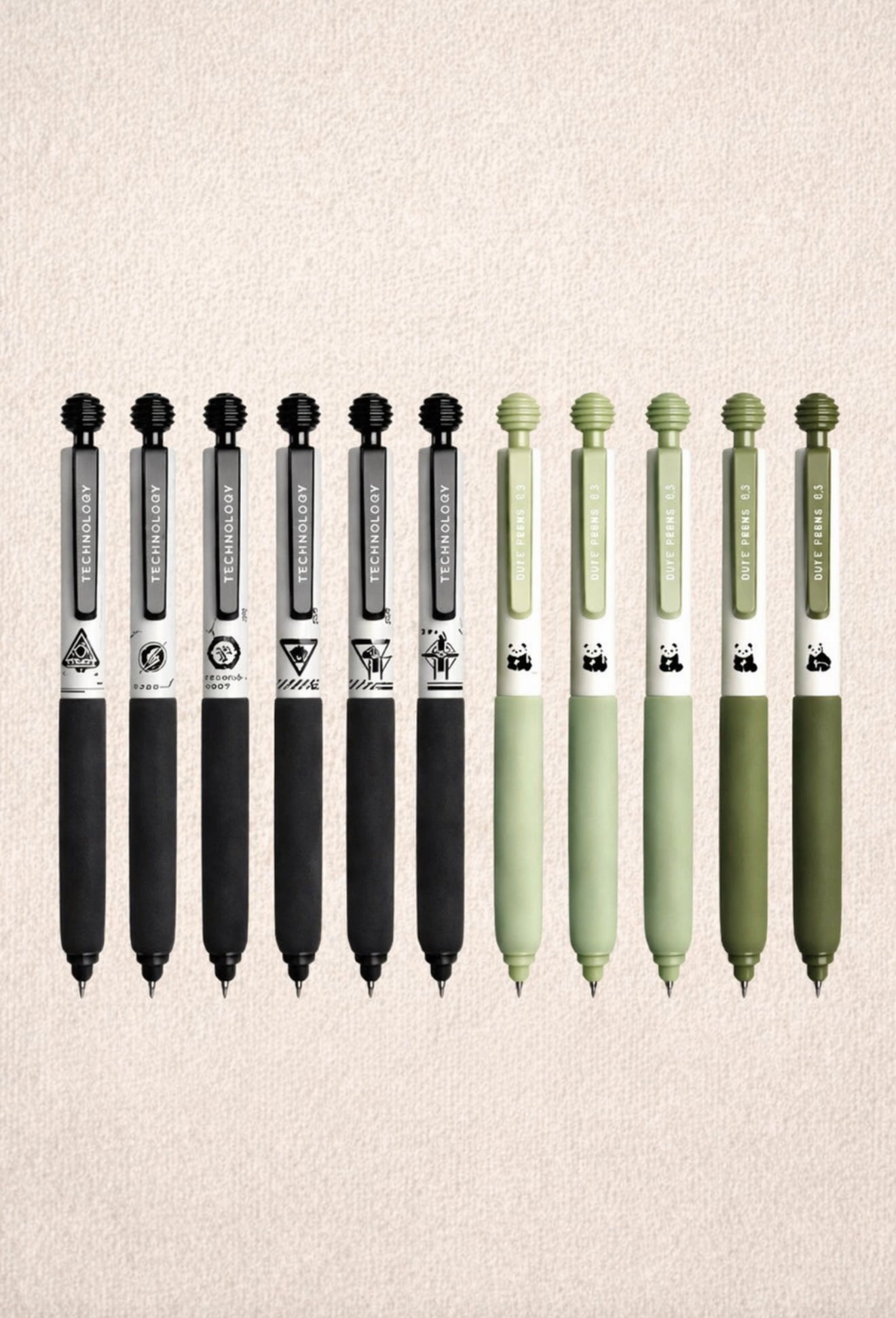 ✨ Minimal Aesthetic Gel Pens — Pastel Pen Set (5 Pack)