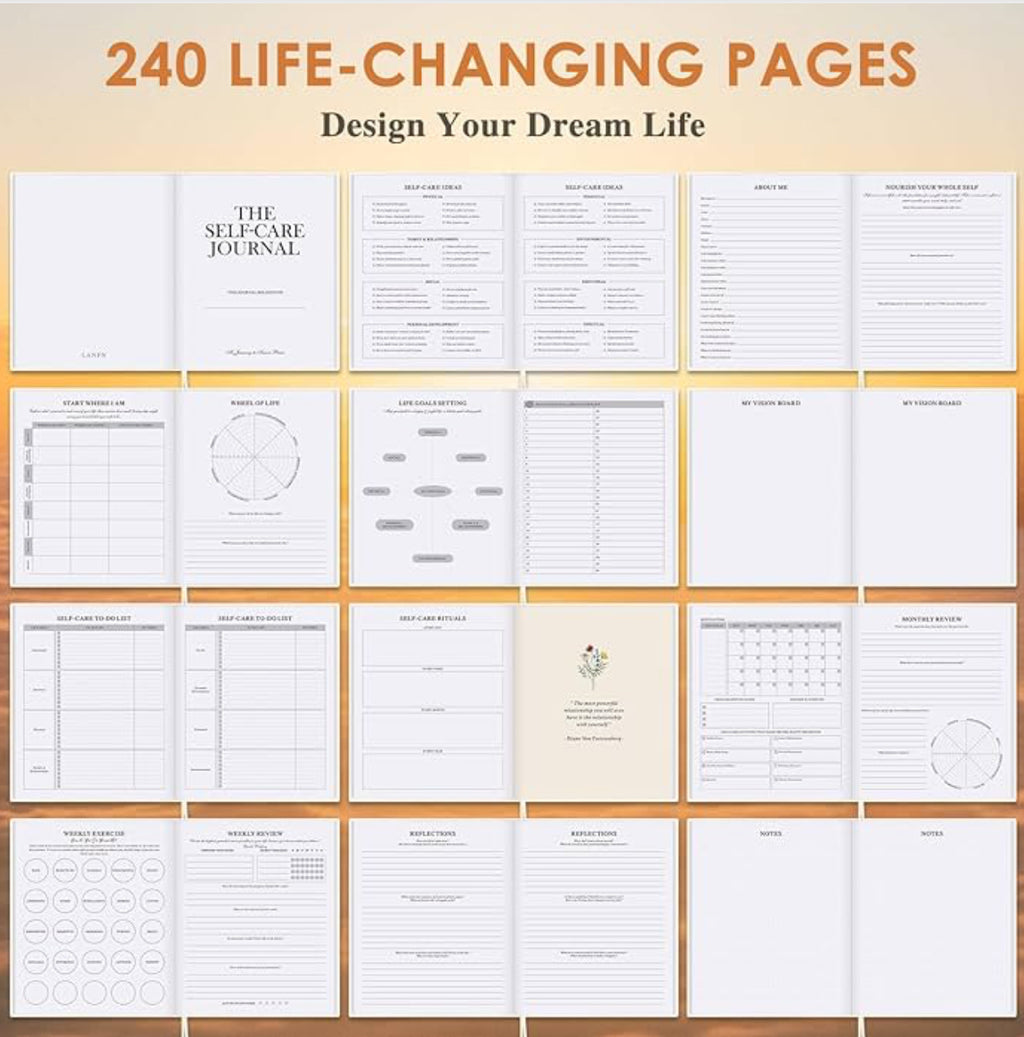 ✨ Self Care Journal & Planner — Aesthetic Wellness Notebook