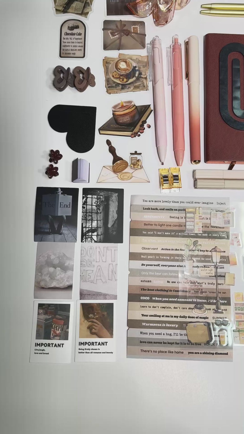 🟤 NEW Mocha Serenity — Brown Aesthetic Bookish Bundle