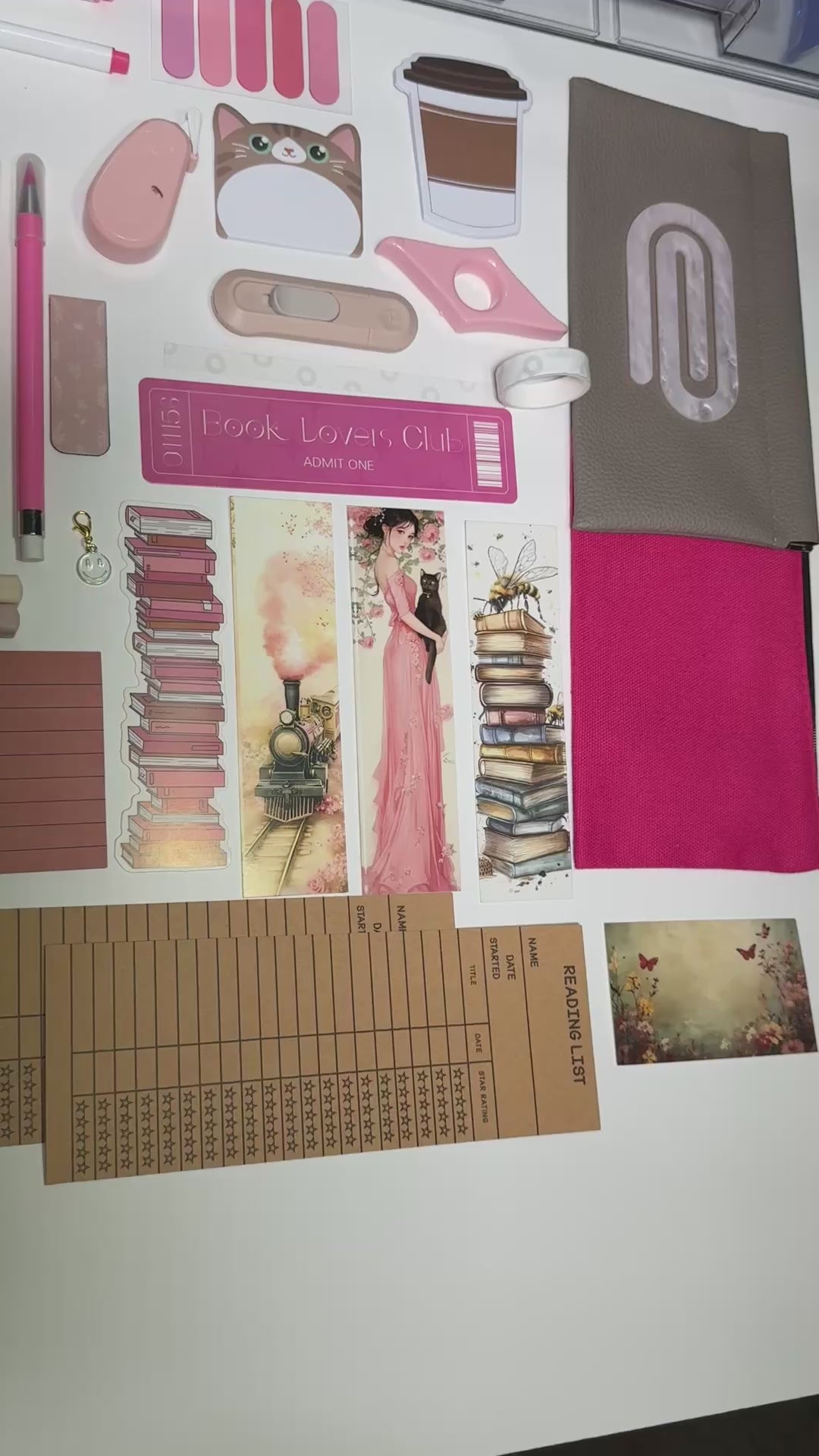 ✨ NEW 💗 Hot Pink Muse — Pink Aesthetic Bookish Bundle