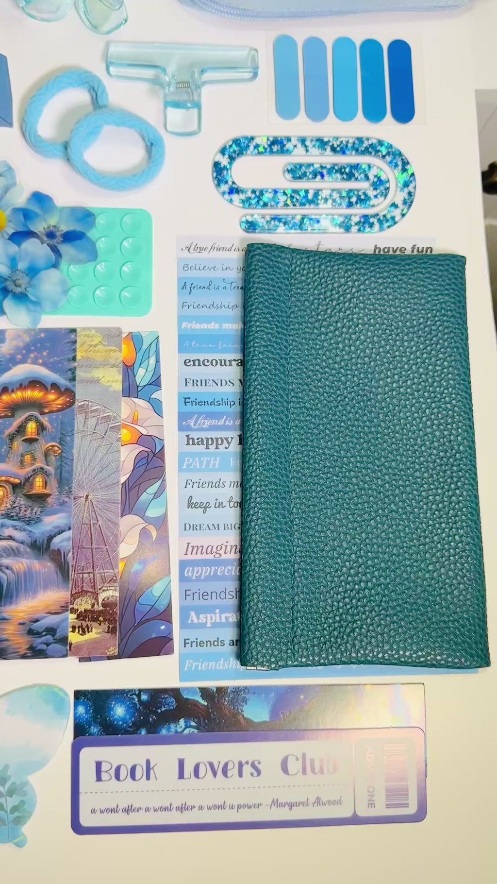 💙 Deep Blue Sapphire Sovereign — Blue Aesthetic Bookish Bundle